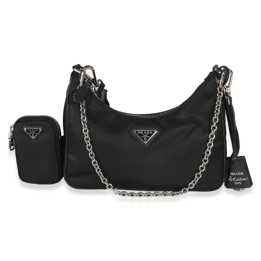 Prada Black Re-Nylon Re-Edition 2005 Bag